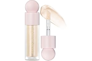 RILIMIOO Liquid Highlighter, Contour Stick Makeup Highlighter for Face, Lightweight Glotion, Waterproof Luminous Lotion, Silky Smooth Glitter Highlighter Makeup Stick, Multi-Use Body Shimmer (#1 Moonlight)