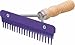 Weaver Leather Mini Fluffer Comb with Wood Handle, Purple, 69-6046-PU