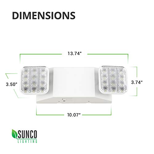Sunco Emergency Lights, Commercial Emergency LED Flood Lights for Power