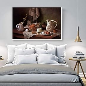 Floating Framed Canvas Wall Art for Living Room, Bedroom Still Life Canvas Prints for Home Decoration Ready to Hang - 16x24 inches