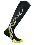 Vitalsox VTW0316 Race Day, Ladies Patented Graduated Compression Odor Resistant Running, Training, Recovery Socks (1 pair Women's), Small, Black