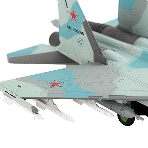 M.A.K 1/100 Scale Su-35 Super Flanker Fighter Aircraft Model Diecast Metal Plane Model Toy for Collection or Gift - Thumbnail 7