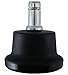 AXL Bell Glides Replacement Office Chair or Stool Swivel Caster Wheels to Fixed Stationary Castors, Replacement Chair without Wheels and High Bell Glides - Set of 5 Pack (Low)