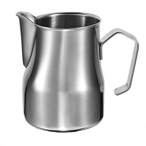 Yunhigh Stainless Steel Milk Frothing Jug Creamer Froth Pouring Pitcher for Barista Cappuccino Espresso Coffee Lovers Latte Art Milk Frothers- 500ml