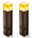 ThinkGeek Minecraft Light-Up Wall Torch - Easier Than Crafting, Mounts To Your Wall, Keeps Hostile Pawns Away - Pack of 2