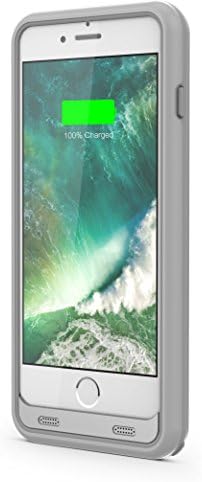 Powercases Battery Case for iPhone 6 / 6S / 7 3100 mAh Capacity Power Bank Charging Protection Bumper New Design (Silver)