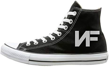 Nase Fice Fashion NF Rapper Logo (2) Logo Design High-top Canvas Shoes for Fan Gifts Black