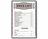 FESOGO Barber Salon Price List Hair Stylist Beard