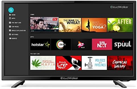 CloudWalker 80 cm (32 inches) 4K Ready Smart HD Ready LED TV 32SHX2 (Black) (2019 model)