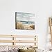 ARTISTIC PATH Seashore Artwork Coastal Wall Art: Abstract Beach Art Painting Print on Wrapped Canvas for Room Decoration (24
