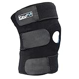 EzyFit Knee Brace Support Dual Stabilizers & Open Patella - Adjustable Breathable Neoprene for ACL Meniscus Tear Injury Recovery Comfort Fit - 3 Sizes