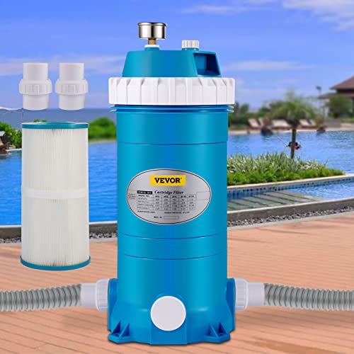 VEVOR Pool Cartridge Filter, 50Sq. Ft Filter Area Inground Pool Filter ...