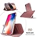 Dreem Fibonacci 2-in-1 Wallet Case for Apple iPhone Xs Max - Luxury Vegan Leather, Magnetic Detachable Shockproof Phone Case, RFID Card Protection, 2-Way Flip Stand - Rose