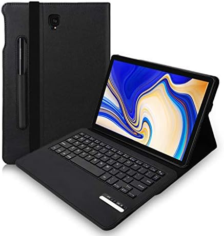 Tonb Shop Samsung Galaxy Tab S4 10.5 Keyboard Case, Wireless Detachable Keyboard Cover with Auto Sleep/Wake, S Pen Holder and Multi-Angle Stand for Samsung Galaxy Tab S4 10.5 SM-T830/T835 Tablet-Black