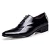 ZRO Men's Lace Up Formal Modern Oxford Dress Shoes Black US 9.5