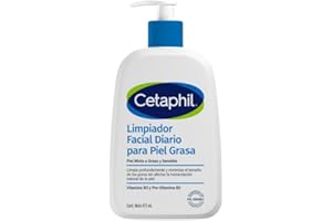 CETAPHIL® Gel Limpiador Facial 473 ml | para Piel Grasa y Mixta | Con Glicerina, Niacinamida y Pantenol | Limpieza Profunda sin Resequedad | Control de Sebo y Poros