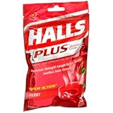 Halls Soothing Syrup Center Cherry Flavor Menthol Drops 25 ea (Pack of 3)