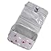 Itraveller Portable Hanging Toiletry Bag/Portable Travel Organizer Cosmetic Bag for Women Makeup or Men Shaving Kit with Hanging Hook for vacation (Blue Flower)