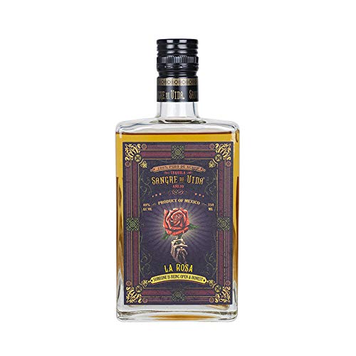 Sangre de Vida Loteria LA ROSA Añejo Tequila 100% de Agave 40% Vol. 0,35l