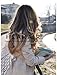 Heahair® Full Head Clip in Hair Extensions Ombre One Piece 2 Tones Wavy Curly Black Brown Blonde (Chocolate Brown to sandy Blonde)