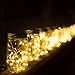 ZOUTOG Solar String Lights, 30 LED Hanging Mason Jar Outdoor Lights with Handle, Solar Lantern Lights for Patio / Garden / Yard and Lawn, 6 Pack - Jars & Hangers Included