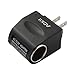 AOKII AC to DC Power Socket Adapter Converter,110~220V Mains to 12V Car Cigarette Lighter Socket Power Adapter Charger,Household Cigarette Lighter Socket