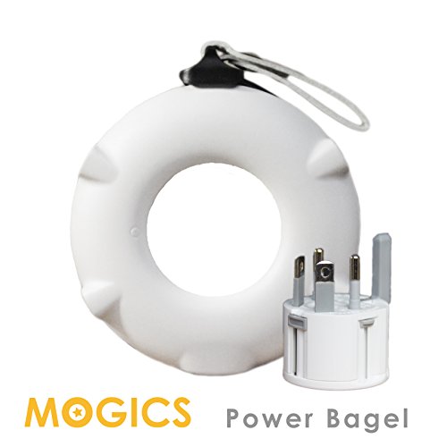 MOGICS Bagel- (White) Universal Travel Power Strip