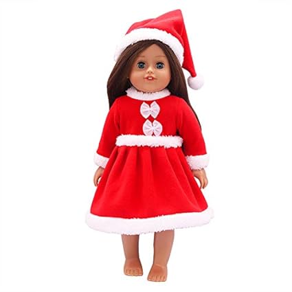 EDTara 18-Inch Winter Christmas Series Doll Clothing for Toy Doll Accessories Style A