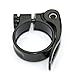 Quick Release SeatPost Clamp 31.8 mm Bike Seat Clamp light weight 7005 Aluminium Alloy CNC Seatpost Collar For MTB BMX Schwinn Trek Cannondale Specialized Harro Dahon BMC Scott Bicycle (Black, 31.8)