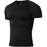 Niksa Men's Compression Shirts, Compression Shirts for Men Short Sleeve Athletic, Quick Dry Workout T Shirts Base Undershirt