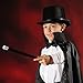Kids Magician Costume Set-Dress Up Outfit with Cape, Top Hat, Gloves, Wand- Fun Pretend Play Magic Show Accessories for Boys and Girls
