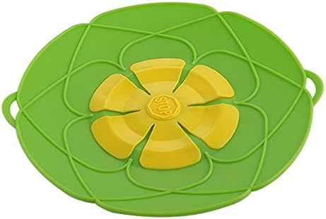 HomsHug Spill Stopper - Boil Over Safeguard, Silicone Lid for Pots and Pans, Stops from Spillovers