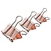 Z ZICOME 50 Pack Binder Clips, Rose Gold, Assorted Sizes (1-1/4 inch, 1 inch, 3/4 inch)
