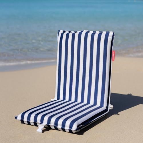 - Pack 2 espreguiçadeiras dobráveis - Cadeira de praia dobrável - Reclinável em 5 posições - Pegas da mochila - Resistente à água - Tecido de poliéster