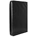 Arvada & Co PU Leather Padfolio Portfolio Zippered Professional Business Organizer with Memo Note Pad - Black