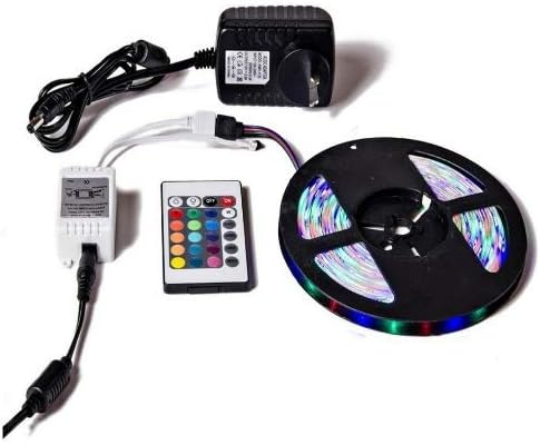 HD HOMES DECOR Waterproof RGB Remote Control Color Changing LED Strip Light, 5 Meter
