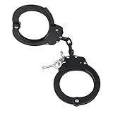 Yoghourds Double Lock Handcuffs, Adjustable Heavy Duty Steel Wrist Cuffs in Police Edition Professional Grade, 100% Secure Restraint Locking