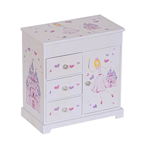 Mele & Co. Adalyn Girl s Musical Ballerina Jewelry Box (Castle & Fairy Princess Design)