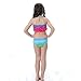Anbaby Girl's 3 Pcs Mermaid Tail Swimwear Children Mermaid Clothing Cosplay Bikini Swimsuit Rainbow Style2 120CM