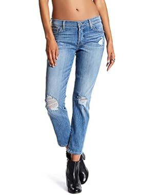 7 For All Mankind Josefina Stretch Skinny Boyfriend Jean Size 28