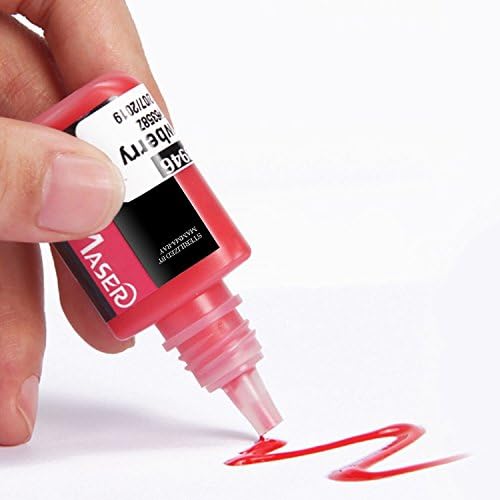 Tattoo Inks Permanent Makeup Liquid Ink Pigment with 10ml/0.35oz Bottles 100% Pure Plant Material ?Don't Hurt The Skin for Tattoo Eyebrow Lip Eyeline Bright Orange Colors Ink
