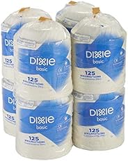 Dixie Basic 12oz. Light-Weight Disposable Paper Bowls by GP PRO (Georgia-Pacific), White, DBB12W, 1000 Count (