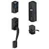 SCHLAGE Z-Wave Connect Camelot Touchscreen Deadbolt with Built-In Alarm, Works with Amazon Alexa via Wink, Aged Bronze…