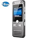 16GB Digital Voice Recorder for Lectures - TOOBOM Sound Audio Recorder Dictaphone Tape Recorder Recording Device with Playback Variable Speed MP3, FM Radio
