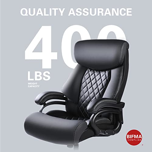 BOWTHY Big and Tall Office Chair 400lbs Heavy Duty Ergonomic Computer