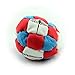 Dragonfly Footbags Blue, White, and Red Drifter 26 Panel Metal Filled (Hacky Sack)