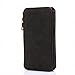iPhone SE Case, iPhone 5S Case, CaseUp 12 Card Slot Series - [Zipper Cash Storage] Premium Flip PU Leather Wallet Case Cover With Detachable Magnetic Hard Case For iPhone SE/5S/5, Black