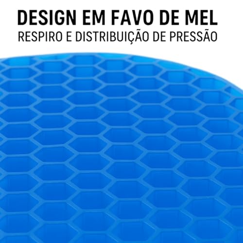 Almofada Cóccix Ortopédica Assento em Gel de Silicone Lavável para Coluna Hemorroida Escritório Carro Mundo F&s