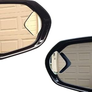 Blind Spot Mirror for Car Truck, Fan Shape Frameless 2'' Small Blindspot Mirror Convex Mirrors,1 Pair (Right & Left, Big Rear Mirrors are Not Included)