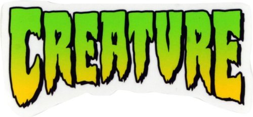 Creature Logo Small Decal 2"x4" Skateboarding Decals